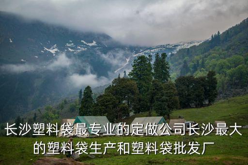 长沙塑料袋最专业的定做公司长沙最大的塑料袋生产和塑料袋批发厂