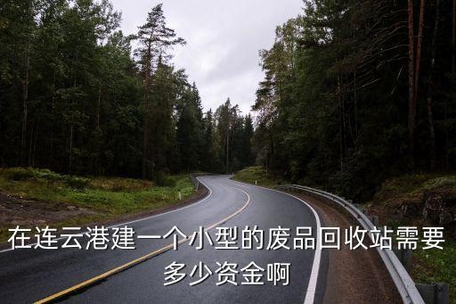 在连云港建一个小型的废品回收站需要多少资金啊