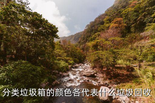 分类垃圾箱的颜色各代表什么垃圾回收