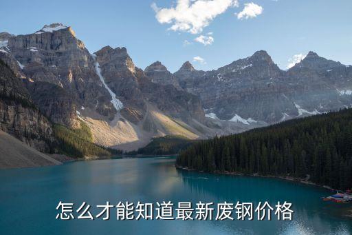 怎么才能知道最新废钢价格