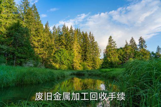 废旧金属加工回收手续