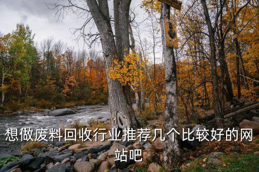 想做废料回收行业推荐几个比较好的网站吧