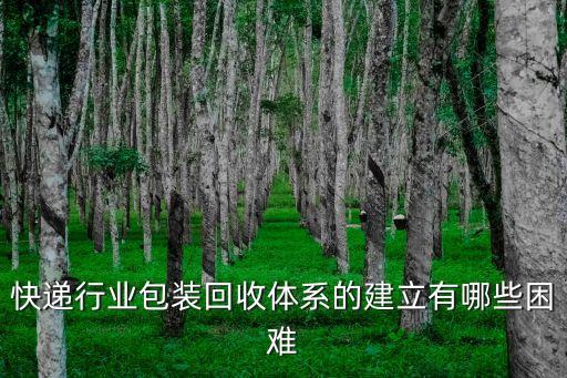 快递行业包装回收体系的建立有哪些困难