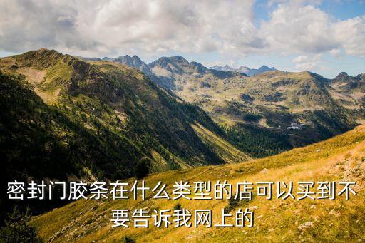 门缝门底密封条哪里有卖，门框上和门底用的密封条上海哪里进货比较实惠质量较好