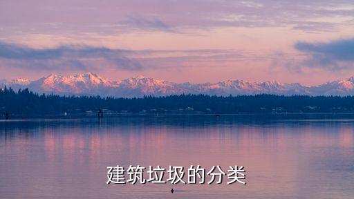 建筑垃圾的分类