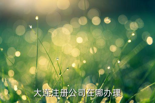 大连注册公司在哪办理
