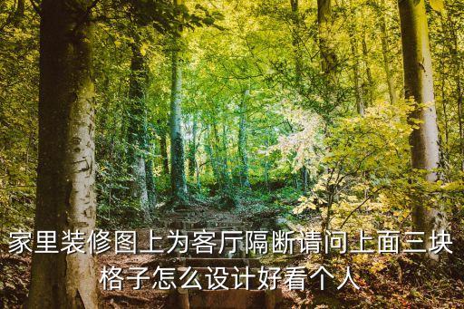 家里装修图上为客厅隔断请问上面三块格子怎么设计好看个人