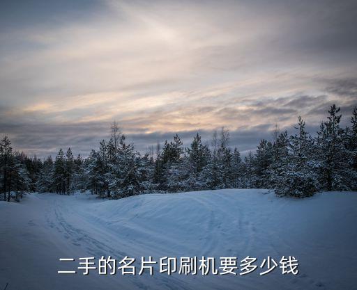 二手的名片印刷机要多少钱