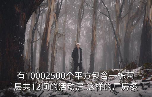 有10002500个平方包含一栋两层共12间的活动房 这样的厂房多