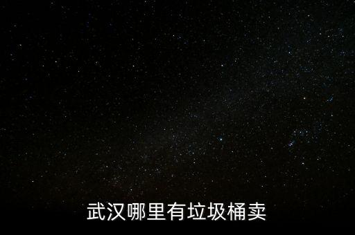 武汉哪里有垃圾桶卖