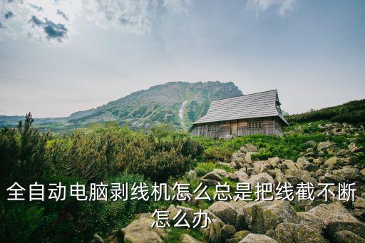 剥铜线的机器线卡住了，全自动电脑剥线机怎么总是把线截不断怎么办