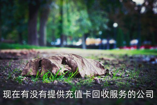 现在有没有提供充值卡回收服务的公司