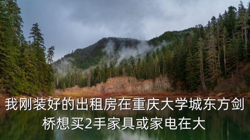 我刚装好的出租房在重庆大学城东方剑桥想买2手家具或家电在大