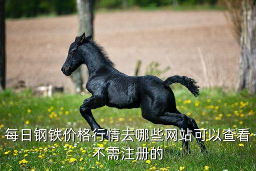 每日钢铁价格行情去哪些网站可以查看不需注册的