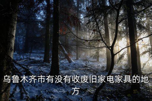 乌鲁木齐市有没有收废旧家电家具的地方