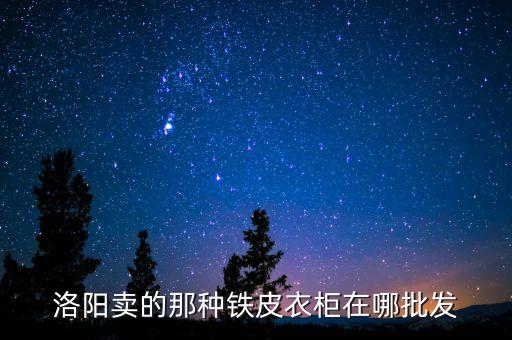 洛阳卖的那种铁皮衣柜在哪批发