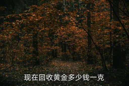 现在回收黄金多少钱一克