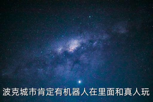 波克城市肯定有机器人在里面和真人玩