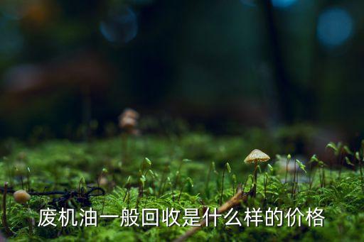 废油回收一般多少钱一公斤，废机油一般回收是什么样的价格