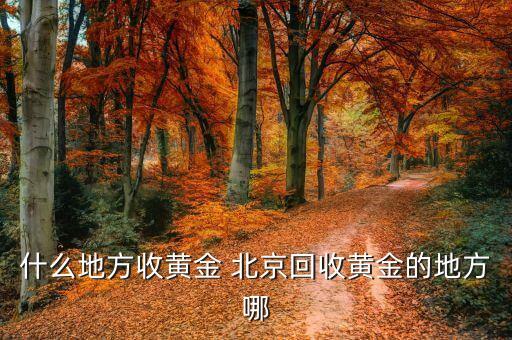 什么地方收黄金 北京回收黄金的地方哪