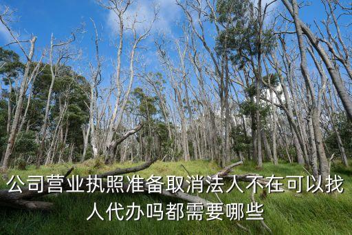 公司营业执照准备取消法人不在可以找人代办吗都需要哪些