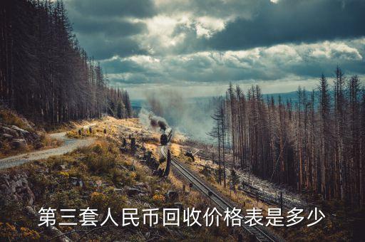 第三套人民币回收价格表是多少