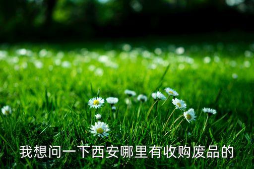 我想问一下西安哪里有收购废品的
