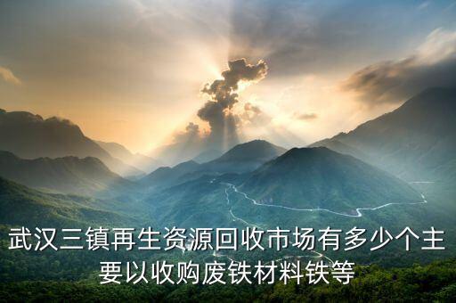 武汉三镇再生资源回收市场有多少个主要以收购废铁材料铁等