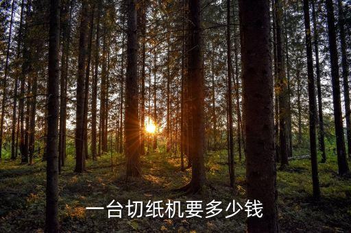 一台切纸机要多少钱