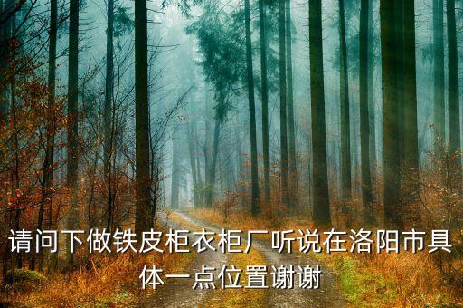 洛阳铁皮印花衣柜批发，请问下做铁皮柜衣柜厂听说在洛阳市具体一点位置谢谢
