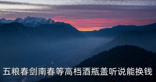 五粮春剑南春等高档酒瓶盖听说能换钱