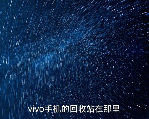 vivo手机的回收站在那里