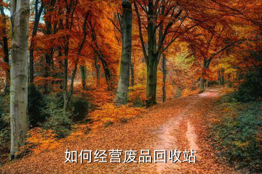 如何经营废品回收站