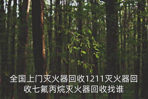 全国上门灭火器回收1211灭火器回收七氟丙烷灭火器回收找谁