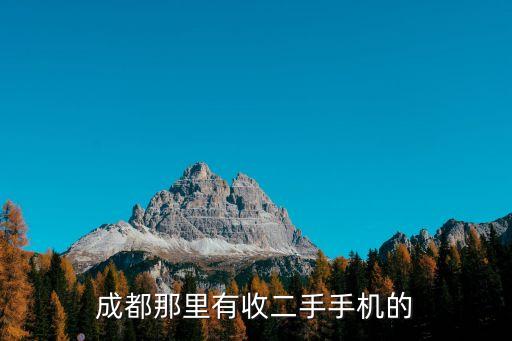 成都那里有收二手手机的