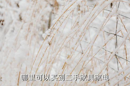 哪里可以买到二手家具家电