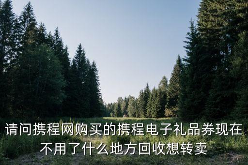 携程礼品卡回收，本人有些闲置的携程礼品卡自己不用了可以转让吗怎么转让  搜