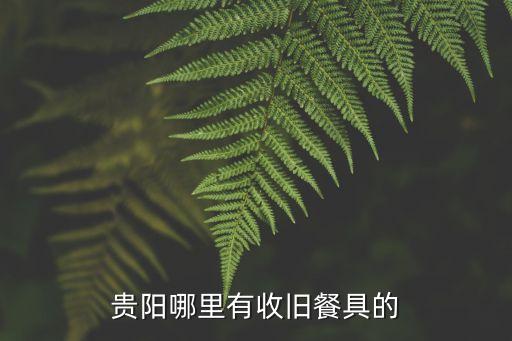 贵阳废旧回收，贵阳哪里有收旧餐具的