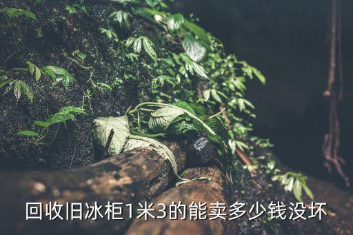 回收旧冰柜1米3的能卖多少钱没坏