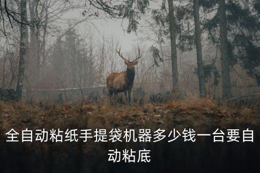 全自动粘纸手提袋机器多少钱一台要自动粘底