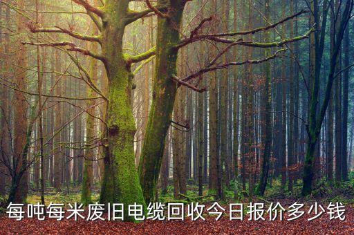 每吨每米废旧电缆回收今日报价多少钱