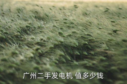 广州二手发电机 值多少钱