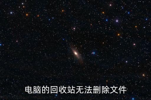 电脑的回收站无法删除文件