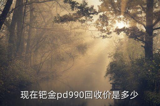 现在钯金pd990回收价是多少