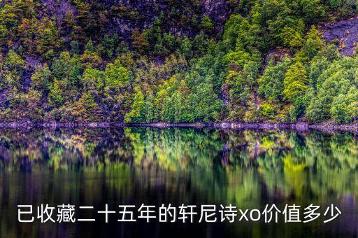 已收藏二十五年的轩尼诗xo价值多少