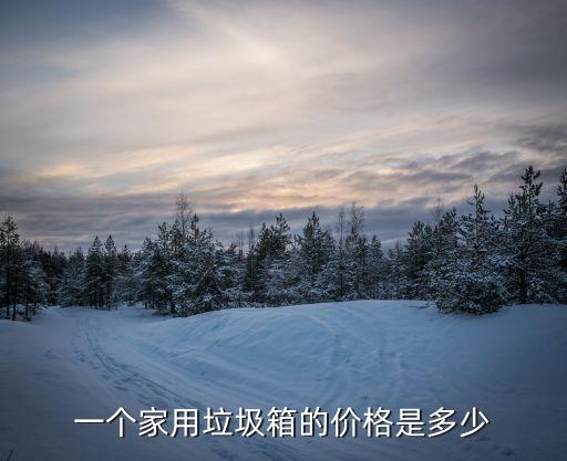一个家用垃圾箱的价格是多少