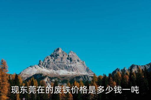 现东莞在的废铁价格是多少钱一吨
