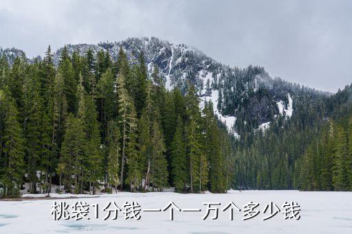 套桃子的纸袋价格，桃袋1分钱一个一万个多少钱