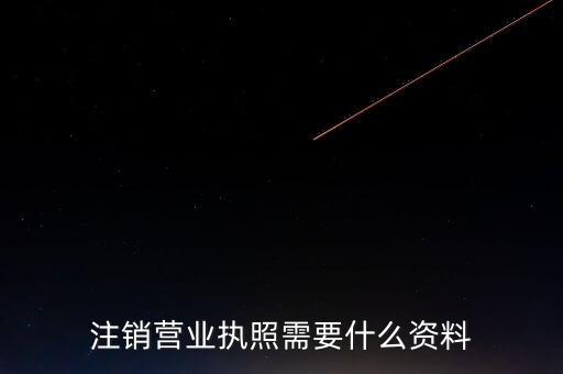 大连注销营业执照需要什么材料，注销营业执照需要什么资料