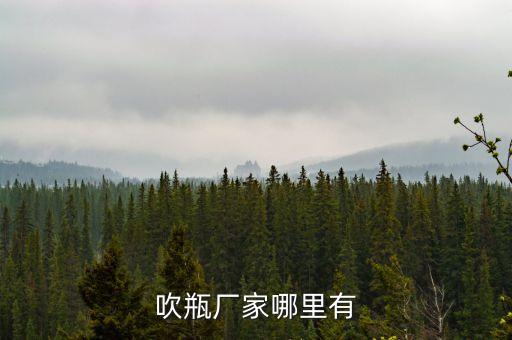 吹瓶厂家哪里有